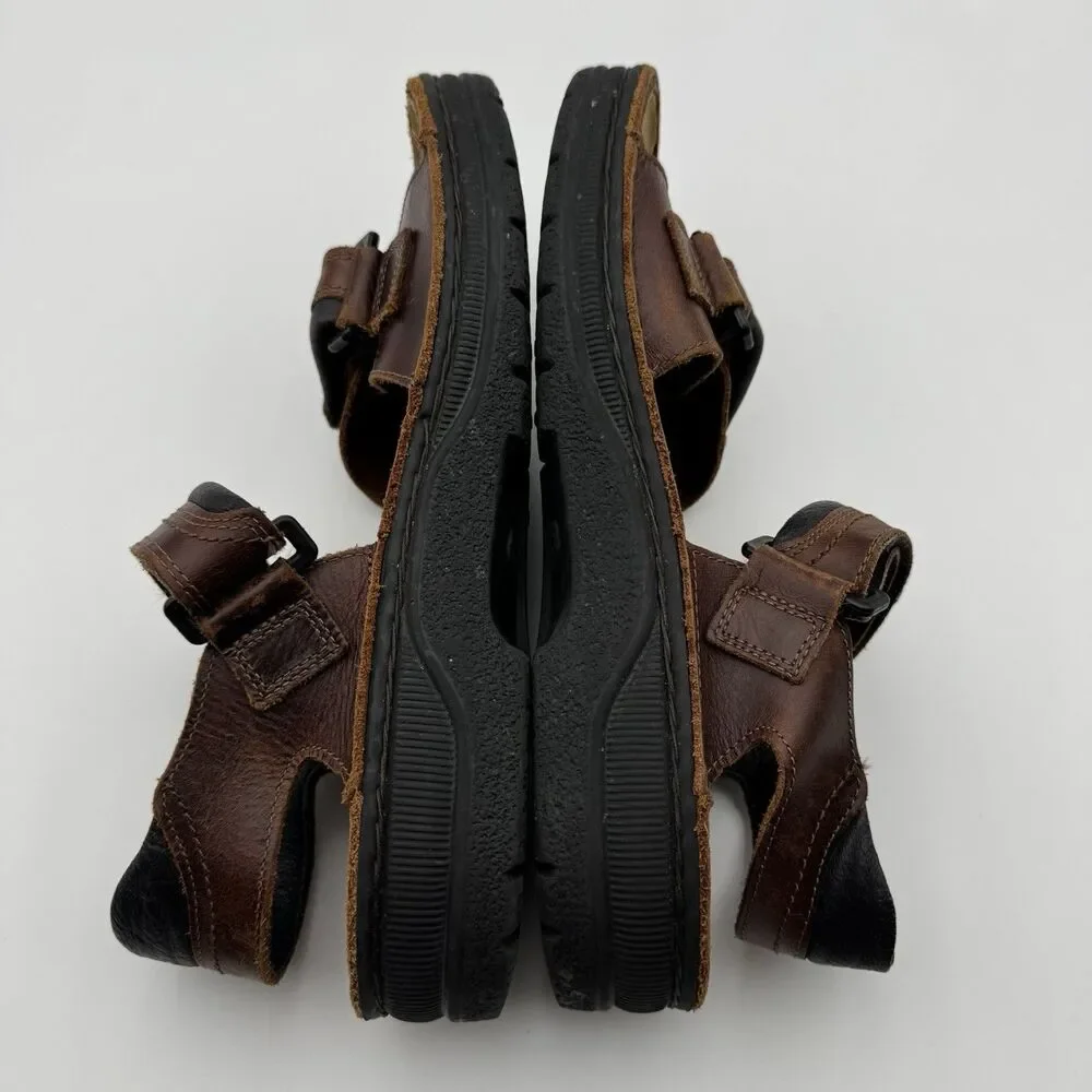 NAOT Men's Lappland Sz 43/10 Brown Leather Adjustable Strap Walking Sandals